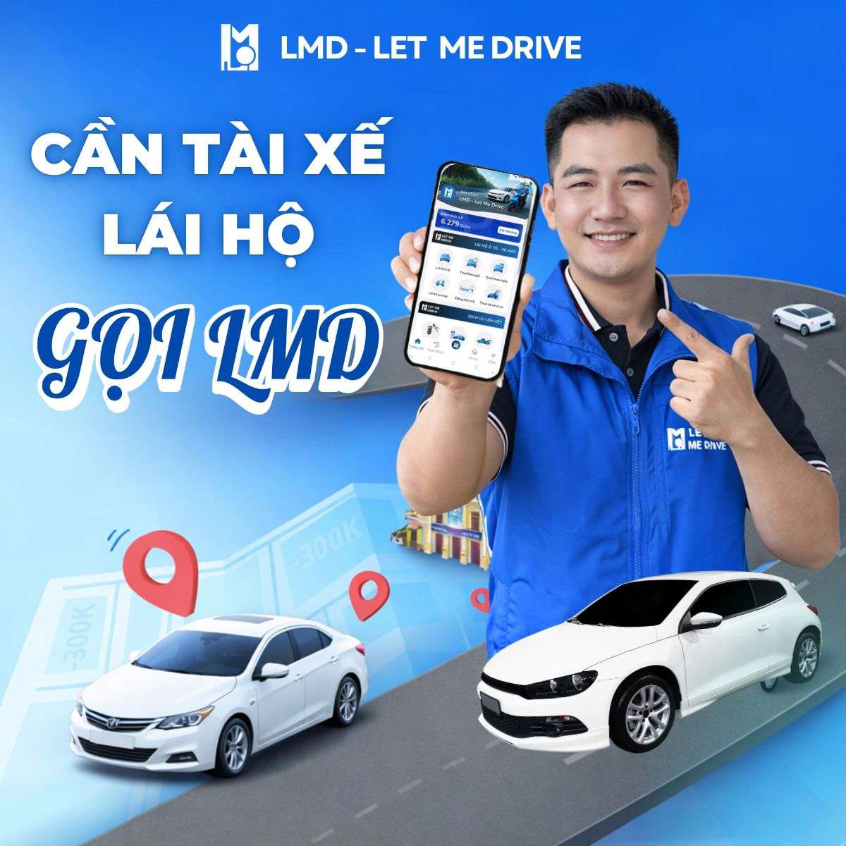Thuê tài xế lái xe hộ LMD Let Me Drive Dịch vụ lái xe hộ khi say LMD Let Me Drive – An toàn & tiện lợi
