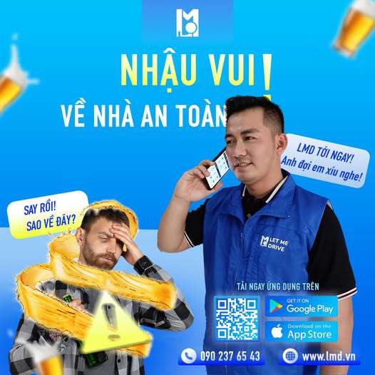 Thuê tài xế lái xe hộ LMD Let Me Drive Dịch Vụ Lái Xe Hộ Cho Người Say – An Toàn Tuyệt Đối Cùng Let Me Drive