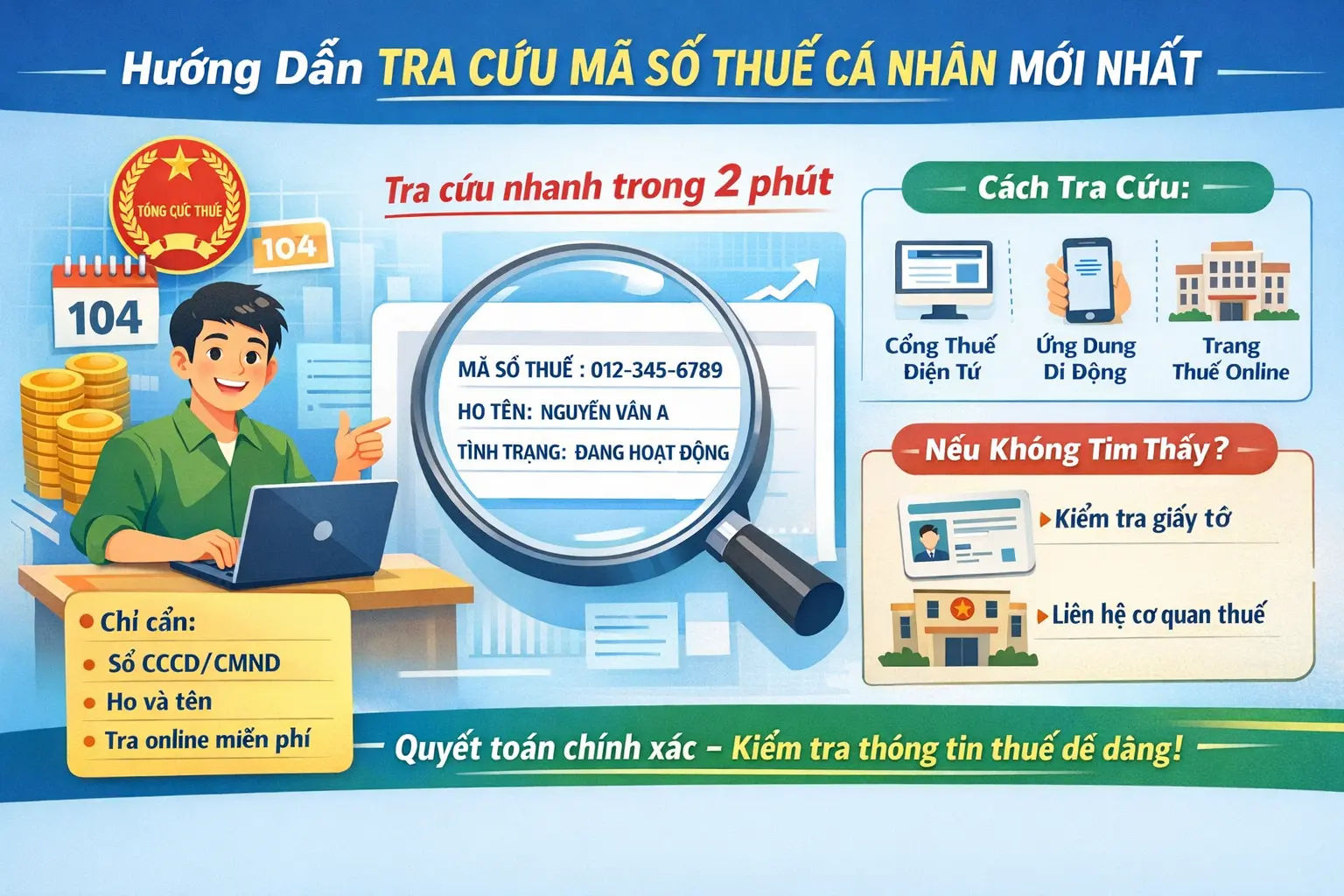 Tra cứu mã số thuế cá nhân mới nhất nhanh và đúng