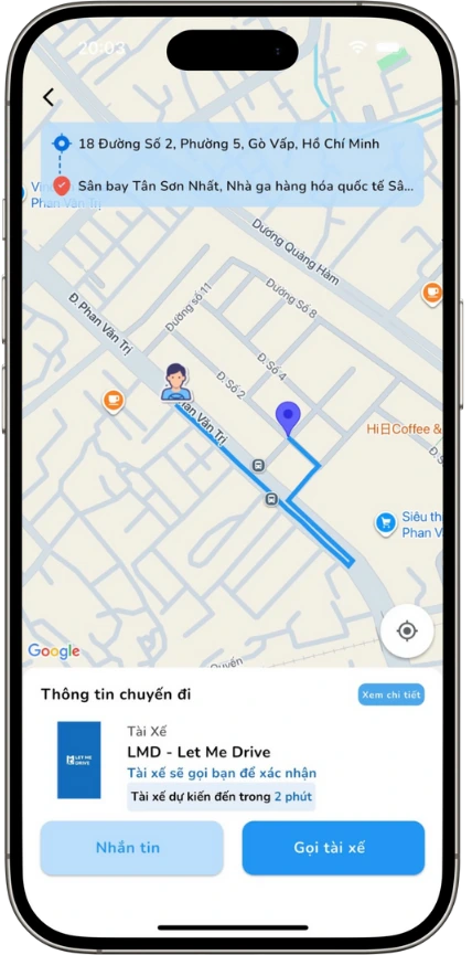 Thuê tài xế lái xe hộ LMD Let Me Drive service trip